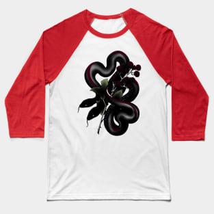 Two Headed Snake Tattoo Style Baseball T-Shirt